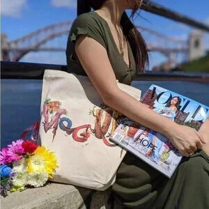 Vogue x Salvador Dali Top Handle Canvas Tote Bag